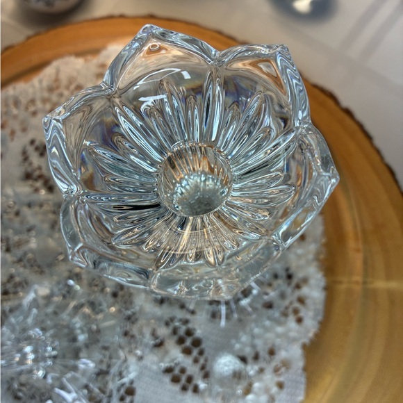 Gorham crystal lotus tulip candle holder - Picture 5 of 11